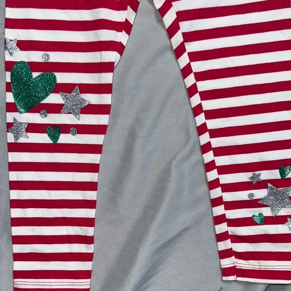 Christmas Elf Kids Pajamas Set - Red and Green - Picture 6 of 8